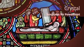  Presentation with stained glass - Audience pleasing presentation design consisting of paris-france-january-09-raising backdrop and a tawny brown colored foreground