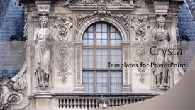  Presentation with museum - Audience pleasing slide deck consisting of paris-france-january-10-architectural backdrop and a light gray colored foreground