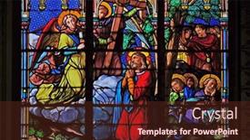  Presentation with disciples - Slides enhanced with paris-france-january-10-jesus background and a tawny brown colored foreground