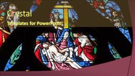  Presentation with stained glass - Cool new theme with paris-france-january-11-lamentation backdrop and a tawny brown colored foreground
