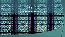  Presentation with gothic cathedral - Slide deck with paris-france-march-27-2017 background and a ocean colored foreground