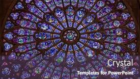  Presentation with gothic cathedral - Beautiful slides featuring paris-france-march-27-2017 backdrop and a violet colored foreground