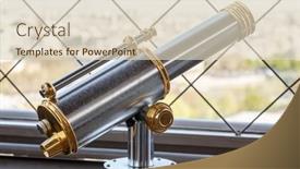  Presentation with telescope - PPT theme enhanced with paris-france-march-30-2017 background and a soft green colored foreground