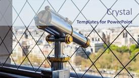  Presentation with eiffel tower paris france - Amazing slides having paris france - march 30 2017 a bright and shiny telescope on the eiffel tower backdrop and a sky blue colored foreground