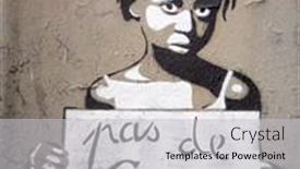  Presentation with slogan - Slide deck featuring paris-france-march-3rd-graffiti background and a light gray colored foreground