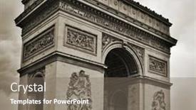  Presentation with monuments - PPT layouts having paris-france-may-16 background and a gray colored foreground