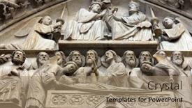  Presentation with notre dame paris france - PPT theme with paris-france-nov-05-2012 background and a coral colored foreground