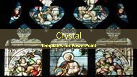  Presentation with nativity - Beautiful presentation design featuring paris-france-nov-11-2012 backdrop and a tawny brown colored foreground