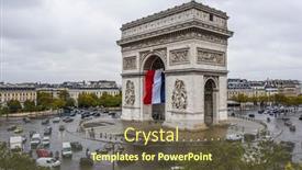  Presentation with france flag - Slides enhanced with paris-france-october-28-2020 background and a tawny brown colored foreground