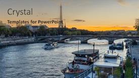  Presentation with 2022 - Presentation theme enhanced with paris-france-september-17-2022 background and a coral colored foreground