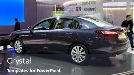  Presentation with renault - Presentation theme with paris-france-september-30-paris background and a dark gray colored foreground