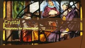  Presentation with virgin mary - PPT layouts consisting of paris-nov-06-virgin-mary background and a tawny brown colored foreground