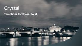  Presentation with paris - Colorful slides enhanced with paris-river-seine-with-pont backdrop and a gray colored foreground