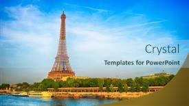  Presentation with eiffel tower paris france - 