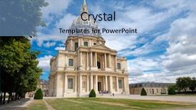  Presentation with les enfant handicap - Theme enhanced with paris with the tomb background and a light blue colored foreground