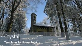  Presentation with queen - Beautiful theme featuring parish-church-of-our-lady backdrop and a gray colored foreground