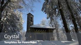  Presentation with queen - Audience pleasing presentation design consisting of parish-church-of-our-lady backdrop and a gray colored foreground