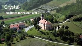  Presentation with church - Colorful slide deck enhanced with parish-church-of-st-leopold backdrop and a gray colored foreground