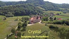  Presentation with croatia - PPT theme consisting of parish-church-of-st-leopold background and a tawny brown colored foreground