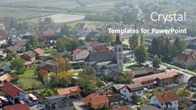  Presentation with church - Presentation theme consisting of parish-church-of-st-martin background and a gray colored foreground