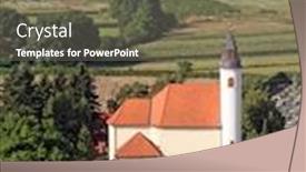  Presentation with virgin mary - Slide set enhanced with parish-church-of-the-assumption background and a gray colored foreground