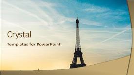  Presentation with tour - Amazing presentation theme having parisian sunshine streets view france backdrop and a lemonade colored foreground