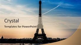  Presentation with london buildings and streets view - Cool new presentation with parisian sunshine streets view france backdrop and a lemonade colored foreground