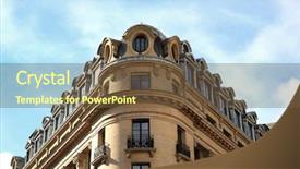  Presentation with paris france - Amazing slide deck having parisian typical building of the 9th arrondissement in paris france backdrop and a tawny brown colored foreground