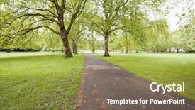  Presentation with four seasons - Colorful PPT theme enhanced with park across the four seasons backdrop and a gray colored foreground