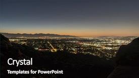  Presentation with los angeles - Presentation theme enhanced with park and the san gabriel background and a black colored foreground