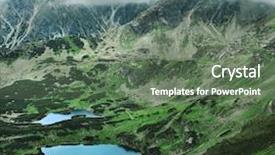  Presentation with hosanna in the highest - Colorful presentation theme enhanced with park area summer time cloudy backdrop and a ocean colored foreground