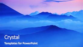  Presentation with indonesia - Cool new presentation theme with park at sunset java indonesia backdrop and a cobalt blue colored foreground