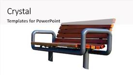  Presentation with eleanor and park - Beautiful PPT theme featuring park bench isolated on white backdrop and a white colored foreground