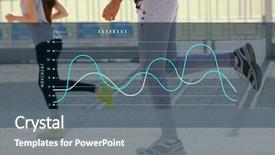  Presentation with graphic - PPT theme with park graphic of training result background and a gray colored foreground