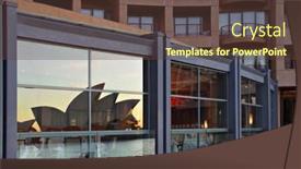  Presentation with sydney - Presentation theme featuring park-hyatt-hotel-sydney background and a tawny brown colored foreground