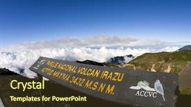  Presentation with costa rica - Colorful PPT theme enhanced with park in cartago costa rica backdrop and a tawny brown colored foreground