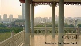  Presentation with park - PPT layouts enhanced with park-in-longgang-district background and a coral colored foreground