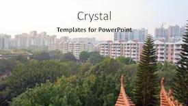  Presentation with park - Amazing slide set having park-in-longgang-district backdrop and a cream colored foreground