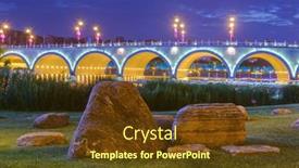  Presentation with china travel - Audience pleasing slide set consisting of park-in-residential-area-xian backdrop and a tawny brown colored foreground