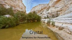  Presentation with panorama from bryce canyon national - Audience pleasing presentation theme consisting of park in the negev desert backdrop and a gold colored foreground