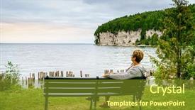  Presentation with relaxing - PPT layouts having park in upper peninsula michigan background and a gold colored foreground