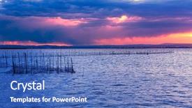  Presentation with salt lake temple - Slide set having park in valencia el saler background and a teal colored foreground