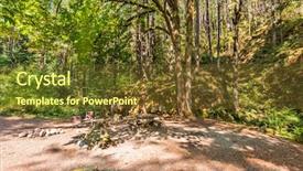  Presentation with vancouver - Audience pleasing PPT theme consisting of park in vancouver canada backdrop and a  colored foreground