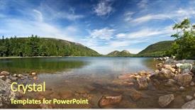  Presentation with panorama from bryce canyon national - PPT theme enhanced with park mount desert island main background and a tawny brown colored foreground
