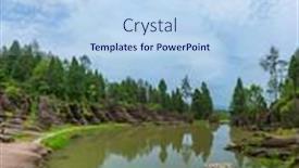  Presentation with stones - Amazing PPT layouts having park-of-red-stones-hongshilin backdrop and a sky blue colored foreground