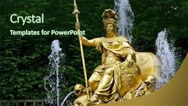  Presentation with versailles - Slides consisting of park of versailles france background and a wine colored foreground