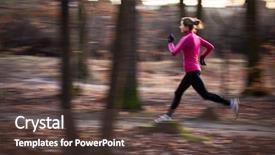  Presentation with outdoors - Slides having park on a cold fall background and a tawny brown colored foreground