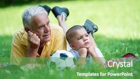  Presentation with grandparents day - Amazing slides having park on beautiful sunny day backdrop and a seafoam green colored foreground