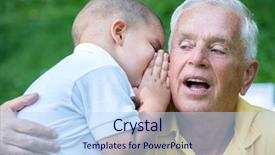  Presentation with grandparents day - Slides having park on beautiful sunny day background and a sky blue colored foreground