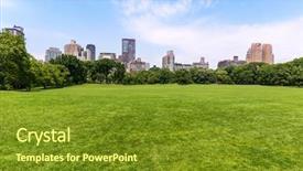  Presentation with new york - PPT layouts having park sheep meadow manhattan new background and a tawny brown colored foreground